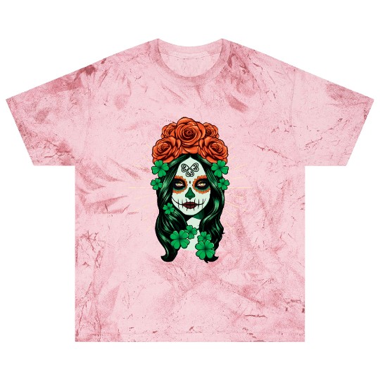 St Patrick's Day Dia De Los Muertos Calavera Blast T Shirts