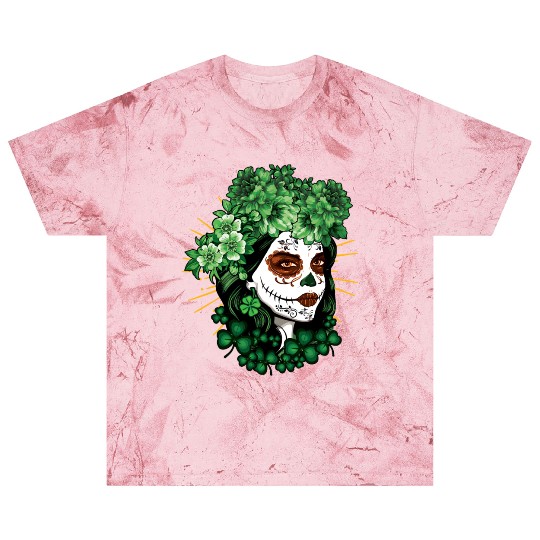 St Patrick's Day Dia De Los Muertos La Catrina Blast T Shirts