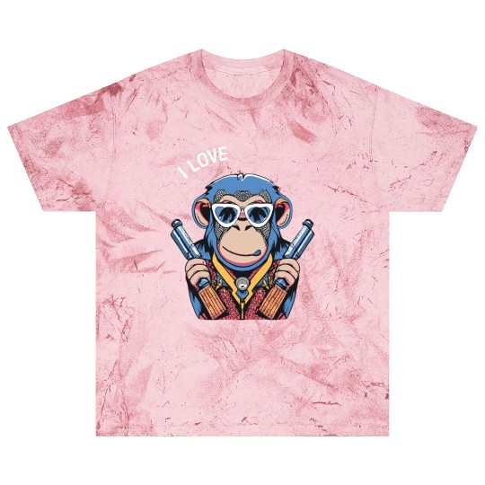 MONKEY SAYING I LOVE Blast T Shirts