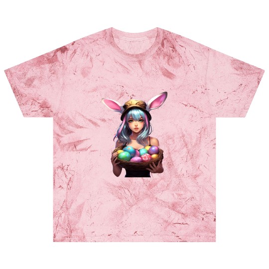 Easter Day Anime Girl Bunny Ear Easter Egg Hunt Blast T Shirts