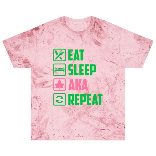 Eat Sleep AKA Repeat Alpha Kappa Alpha Womens Gift Blast T Shirts