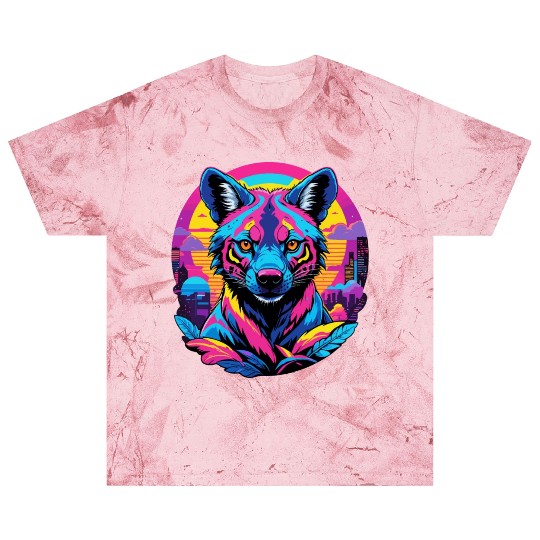 Neon Wild - Urban Hyena Portrait Blast T Shirts