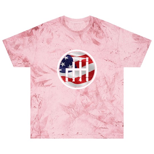 American Flag Muscle Car 6 Gears Knob Car Mechanic Blast T Shirts