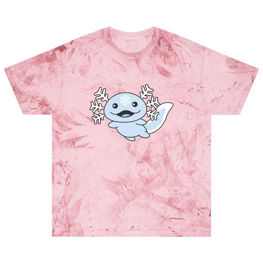 Winter Axolotl With Snowflakes Sweet Winter Blast T Shirts
