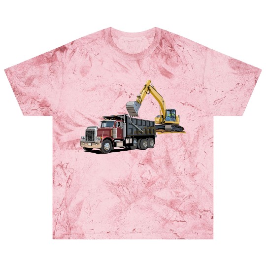 Dump Truck and Excavator Blast T Shirts