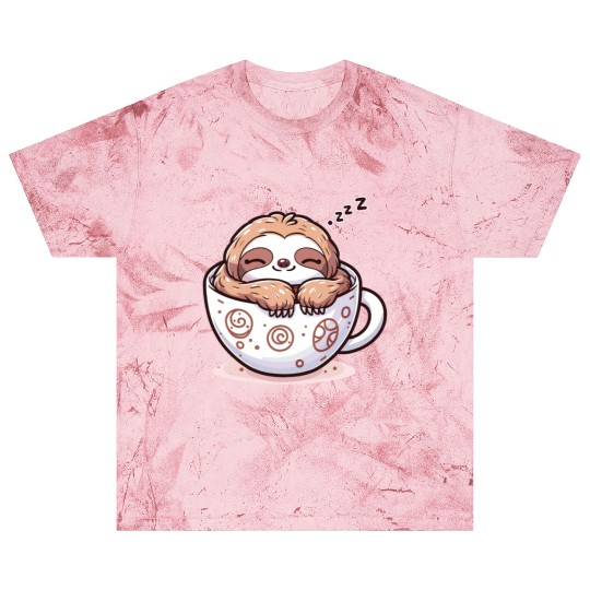 Sloffee - Sloth & Coffee Cozy Kawaii Sloth Blast T Shirts