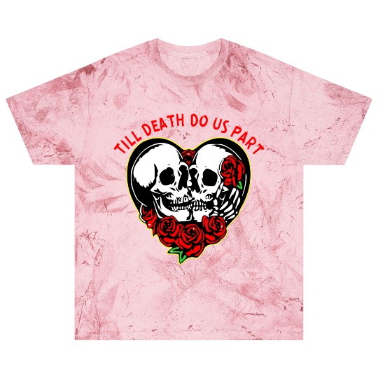 Heart Skulls Till Death Do Us Part © WhiteTigerLLC Blast T Shirts