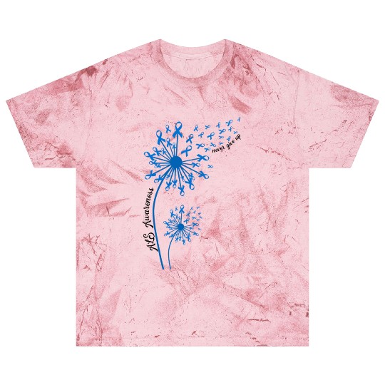 ALS Awareness Never Give Up Blast T Shirts