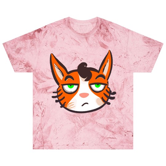 Orange Grumpy Cat Green Eyes Blast T Shirts