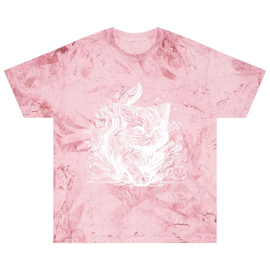 Cute Little House Cat In Tattoo Style Blast T Shirts