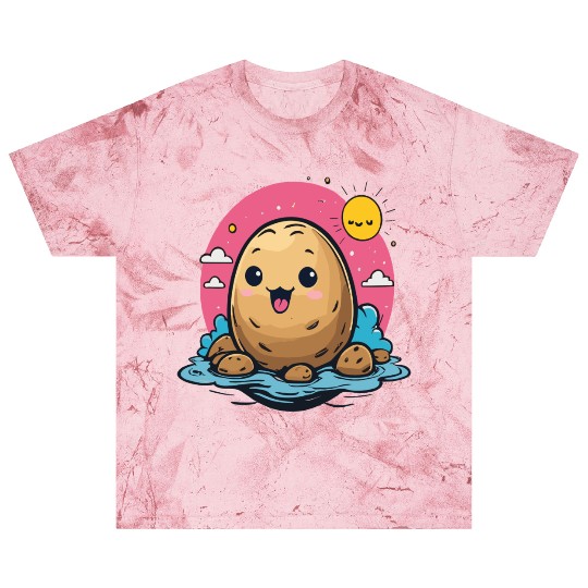 Kawaii Potato go to swimming Blast T Shirts