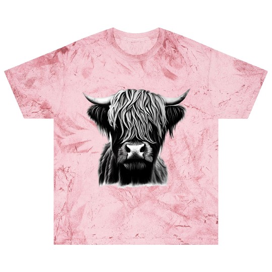 Highland cattle pencil sketch Blast T Shirts