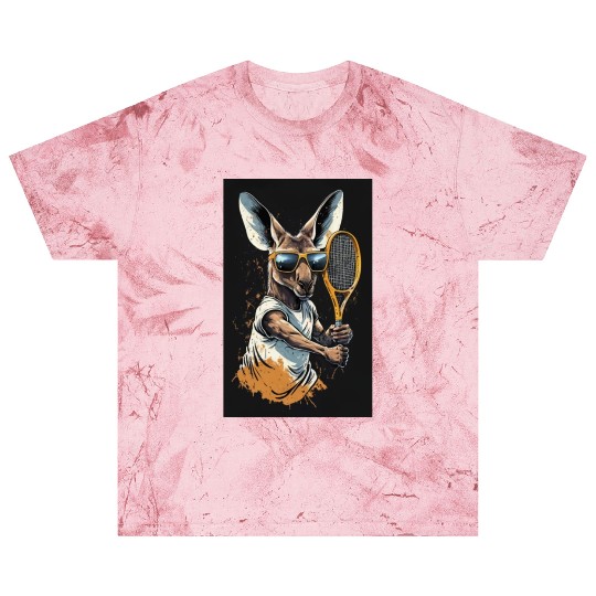 Kangaroo play tennis Blast T Shirts