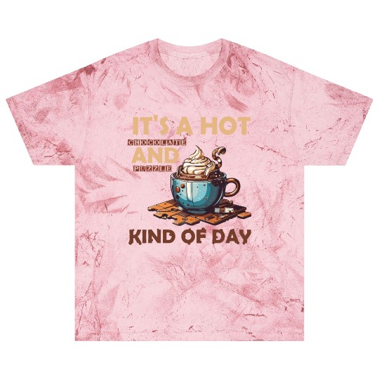 hot chocolate and puzzle kind of day Vintage retro Blast T Shirts