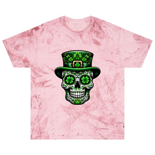 St Patricks Day Irish Sugar Skull Day Of Dead Blast T Shirts