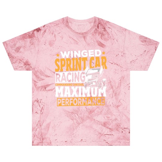 Winged Sprint Car Racing Commanding Control Blast T Shirts