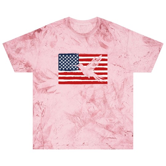 Hummingbird Us Flag Us American Flag Blast T Shirts