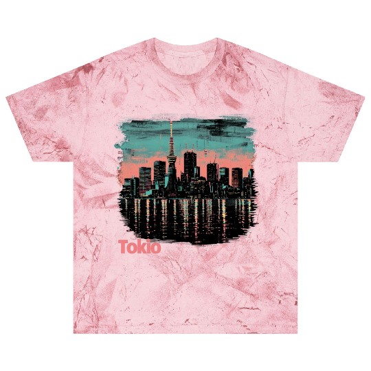 Tokyo Skyline Blast T Shirts