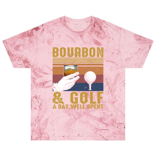 Bourbon Golf Funny Golfer Bourbon Lover Blast T Shirts