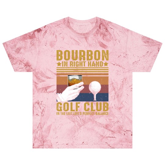 Bourbon Golf Funny Golfer Bourbon Lover Blast T Shirts