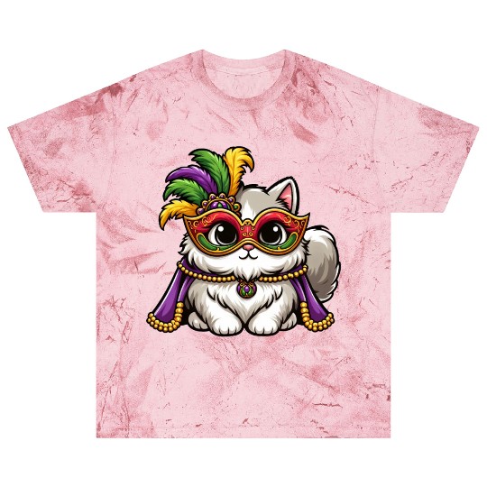Mardi Gras Persian Cat, Masked Cat Costume Blast T Shirts