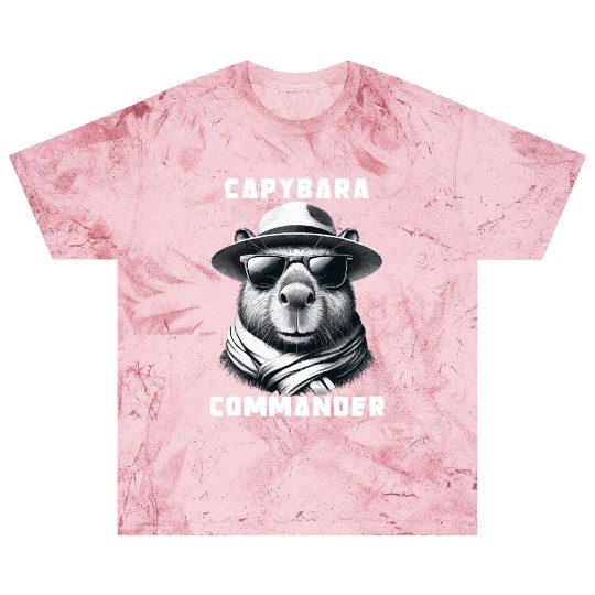 Capybara With Sunglasses Capy Commander Blast T Shirts