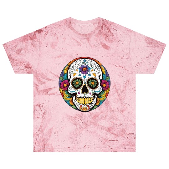 Sugar skull rainbow Blast T Shirts