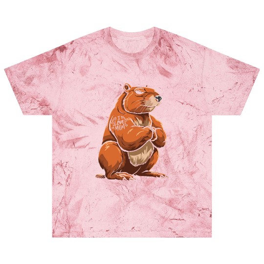 Capybara Biceps Tattoo I Love Mom Blast T Shirts