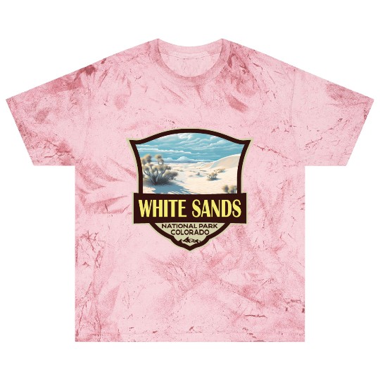 White Sands National Park Illustration Travel Art Blast T Shirts