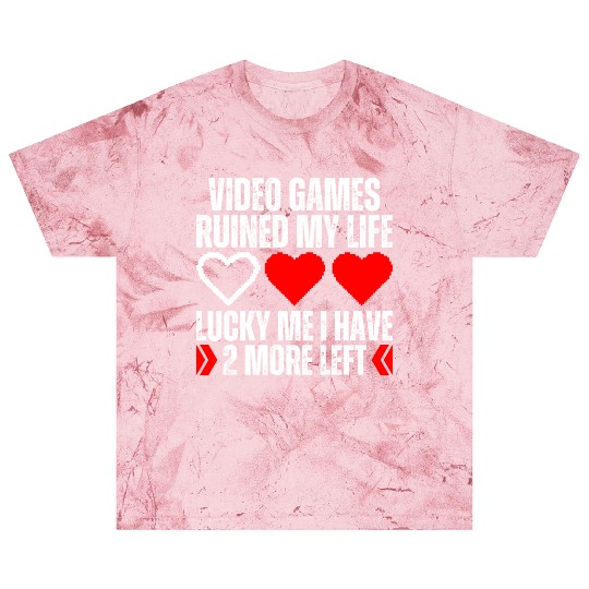 Video Games Ruined My Life Funny Gamer Geek Gaming Blast T Shirts