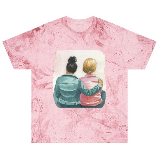 Watercolor Lesbian Couple Blast T Shirts