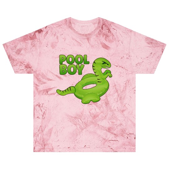 Pool Boy Dinosaur Floatie Swimming Pool Blast T Shirts
