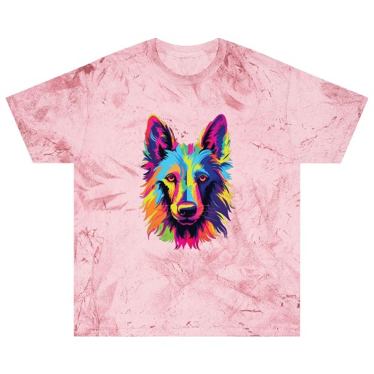Watercolor Colorful Belgian Laekenois Blast T Shirts