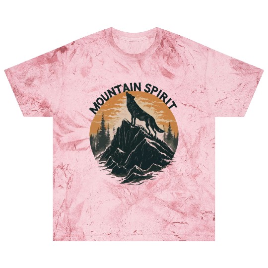 Mountain Majesty Wolf Howling on the Peak Blast T Shirts