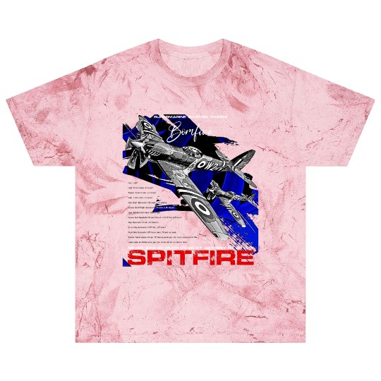 Spitfire Vintage English WW2 Fighter Aircraft Blast T Shirts