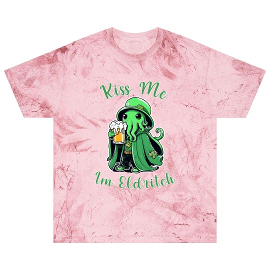Kiss Me I'm Eldritch - St. Paddy's Day Cthulhu Blast T Shirts