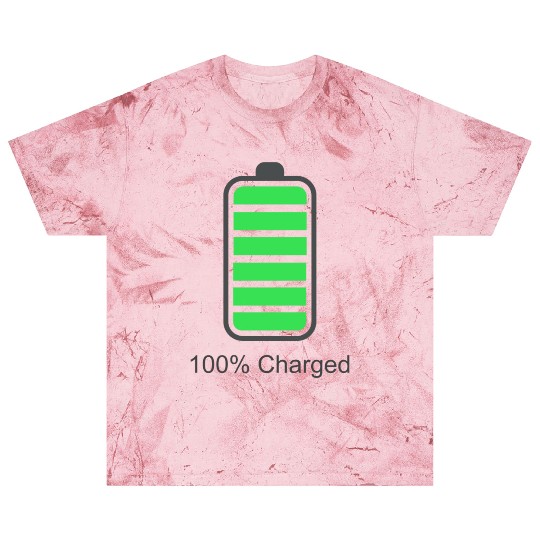 100% charged and 2% Battery low couple Blast T Shirts