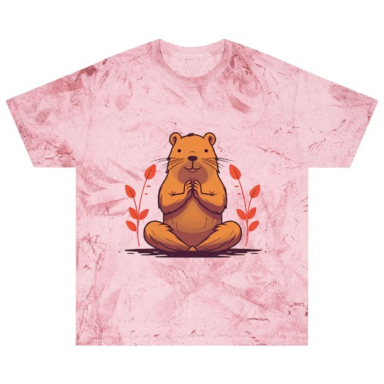 YOGI Capybara Cute Rodent Doing YOGA Blast T Shirts