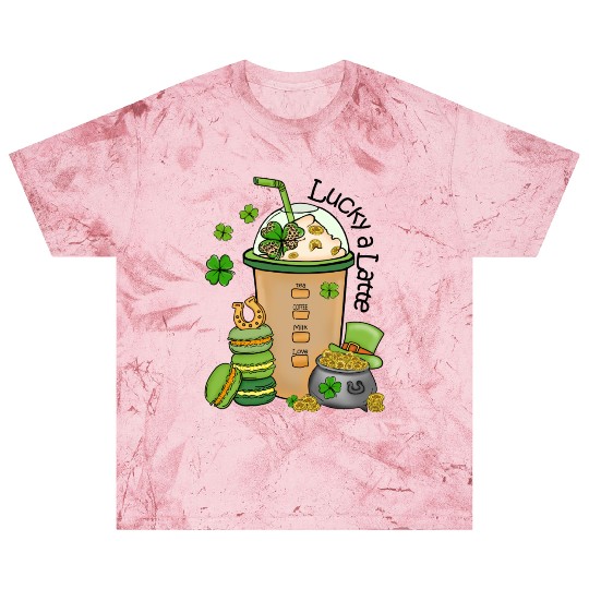 Lucky a Latte: Inspired by Saint Patrick's Day Blast T Shirts