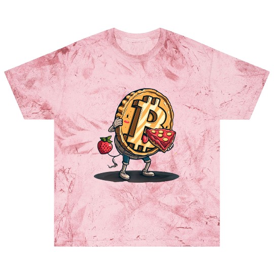 Pi day 3.14 Crypto Bitcoin Eat Strawberry Pizza Blast T Shirts