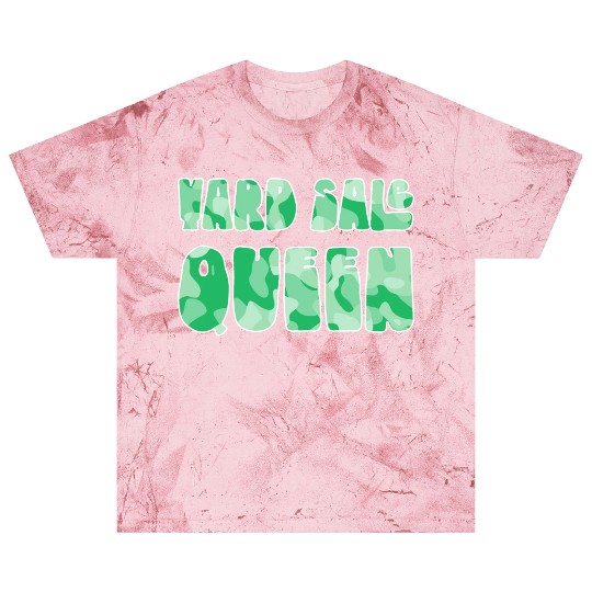Yard Sale Queen green camo Blast T Shirts