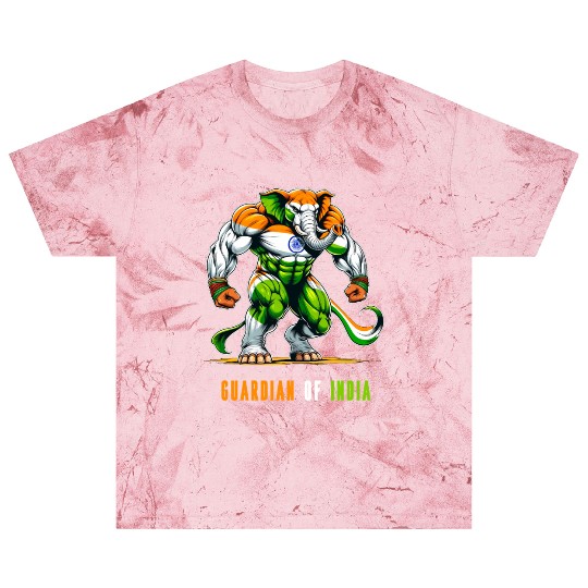 India elephant national flag design Blast T Shirts
