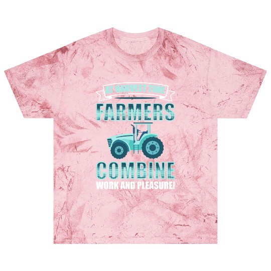 Combine Threshing Farmer Agriculture Combine Blast T Shirts