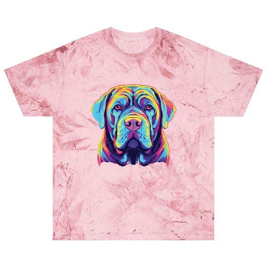 Watercolor Colorful Neapolitan Mastiff Blast T Shirts