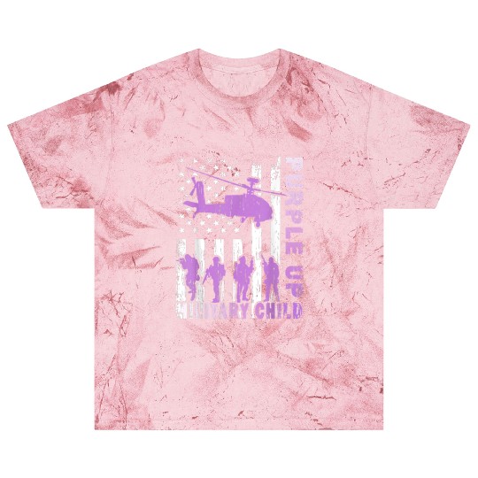 Purple Up For Military Kids Us Soldier Army And Blast T Shirts