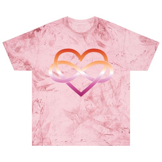 Polyamory Infinity Heart - Lesbian Blast T Shirts