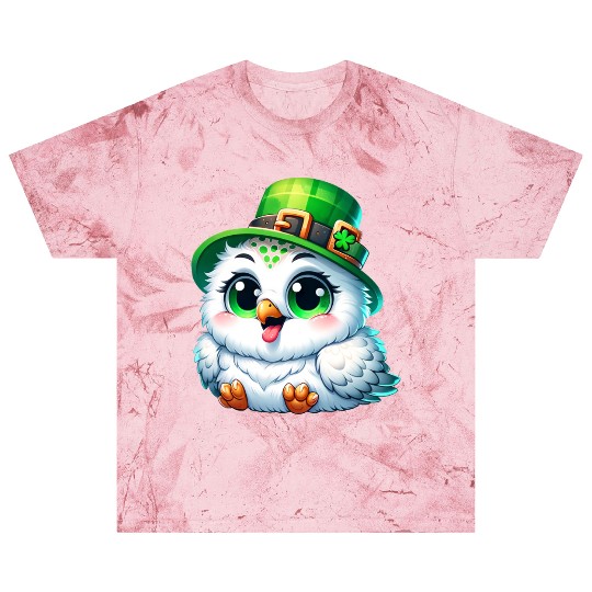 St. Patrick's Cute Snowy Owl Blast T Shirts