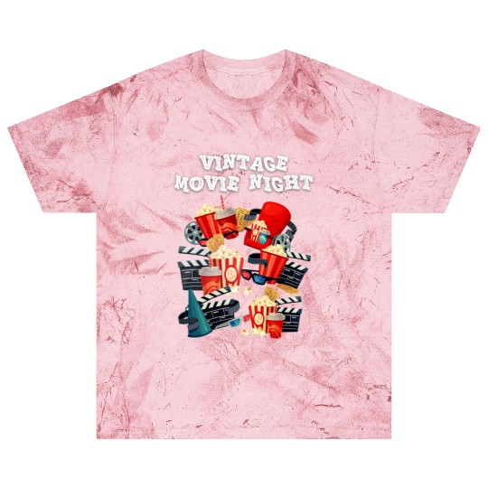 Popcorn Vintage Movie Night Blast T Shirts