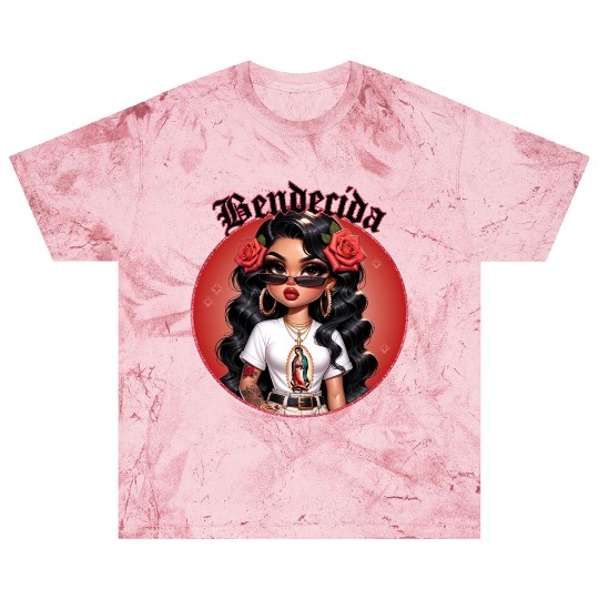 Blessed in Spanish Bendecida Catholic Gift Blast T Shirts