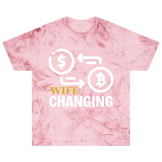 Black and Gold Wife Changing - Bitcoin Blast T Shirts